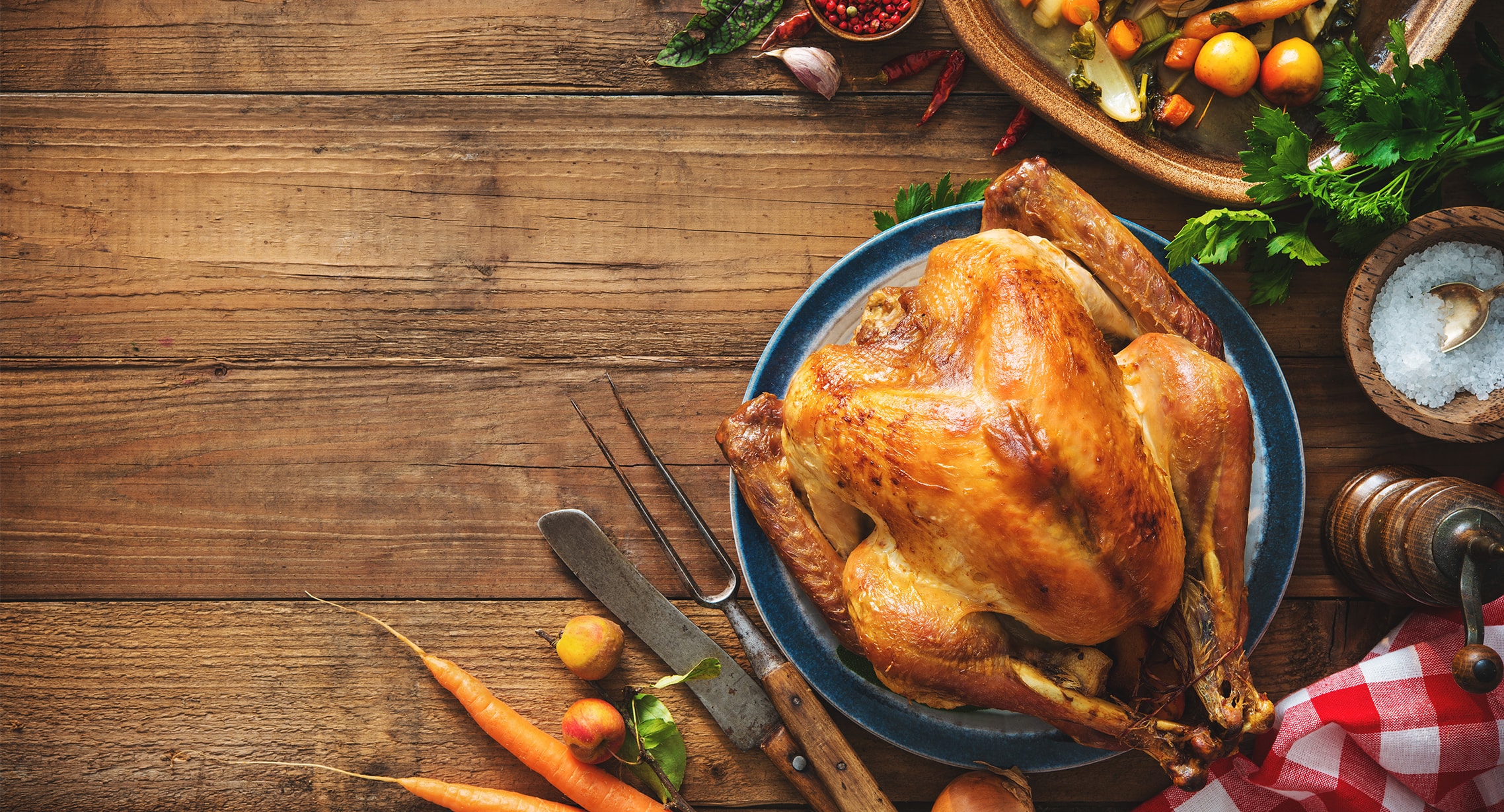 thanksgiving turkey on platter